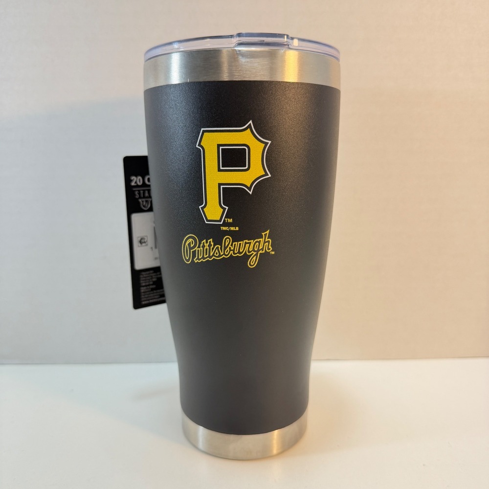 Pittsburgh Pirates Tumbler The Memory Company 20oz Black Stainless Steel MLB